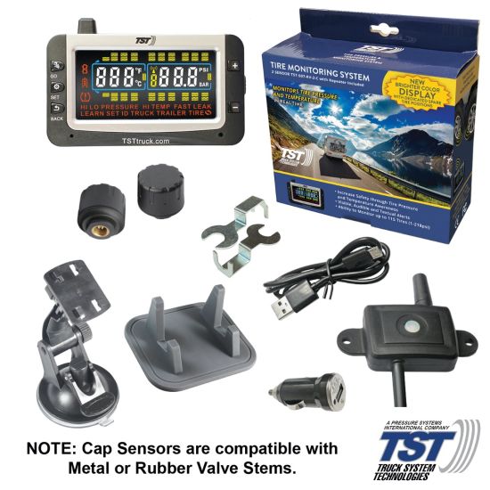 507 Series 2 RV Cap Sensor TPMS System Color Display and Repeater