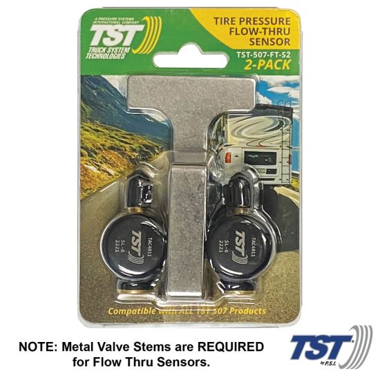 507 Series Flow Thru Sensor Pair (NOTE: Metal Valve Stems Required for Flow-thru Sensors)
