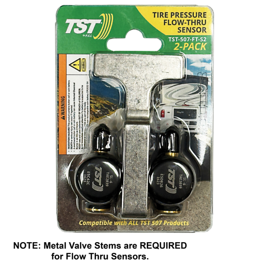TST-507-FT-S2 - 507 Series Flow-thru Sensor Pair (NOTE: Metal Valve Stems Required for Flow-thru Sensors)