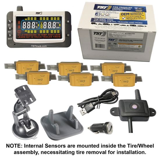 507 Series 6 Internal Sensor TPMS System Color Display and Repeater