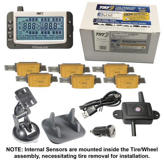 TST-507-INT-6 - 507 Series 6 Internal Sensor TPMS System Grayscale Display and Repeater