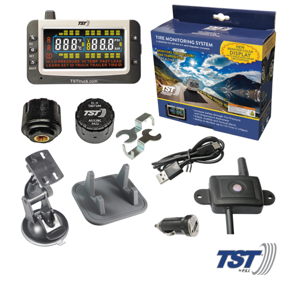 507 Series 2 RV Cap Sensor TPMS System Color Display and Repeater