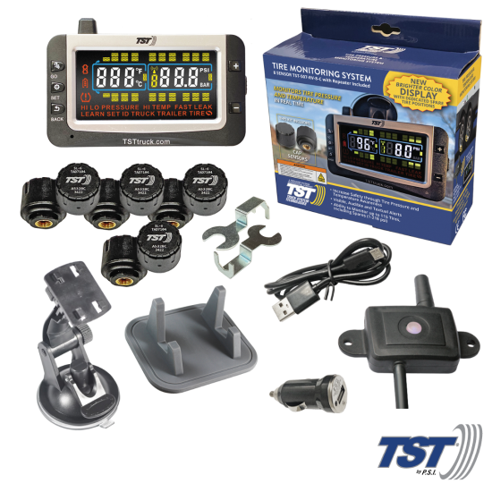 507 Series 8 RV Cap Sensor TPMS System Color Display and Repeater