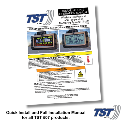 thumbnail image 2 of TST 507 Tire Pressure Monitoring System - 2 Flow-Thru Sensors For Metal Valve Stems (TPMS For RVs, Trailers) 2 of 11